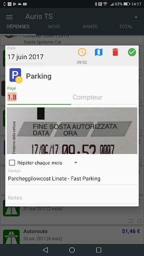 MyFuelLog2 - Gestion de véhicules screenshot 8