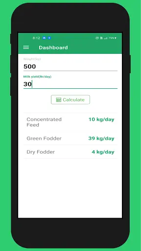 Feed Calculator (Kamran Dairy Farm) स्क्रीनशॉट 2