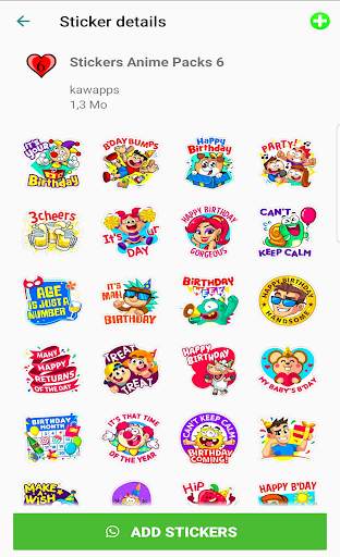 Stickers Happy Birthday For WhatsApp screenshot 3