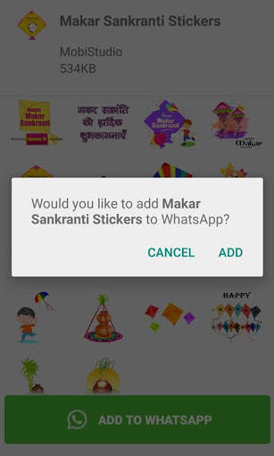 Makar Sankranti WAStickers App screenshot 3