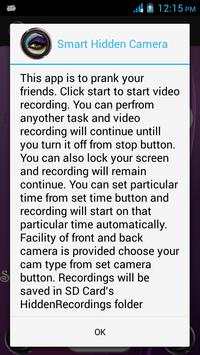 Smart Hidden Camera screenshot 2
