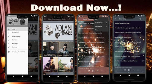 Lagu Cover ADLANI RAMBE MP3 Offline screenshot 2