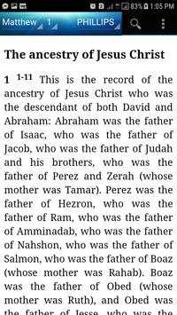Holy Bible J.B. Phillips New Testament(Phillips) screenshot 1
