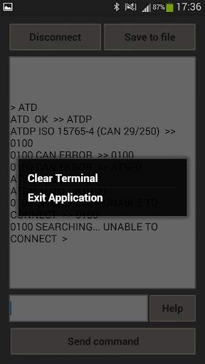 Elm327 OBD Terminal screenshot 5