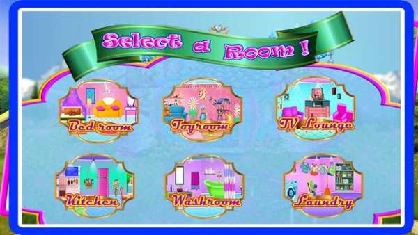 Princess Doll House Interior Decorating game screenshot 2