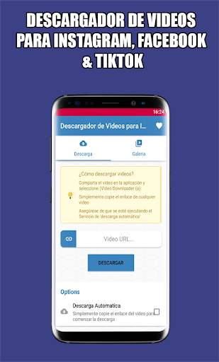 Descargador de Videos para Instagram y Facebook screenshot 1