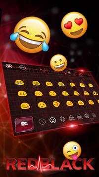 Red Tech Heart Keyboard Theme screenshot 3