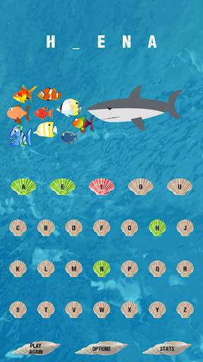 Hangman (Shark Attack) screenshot 1