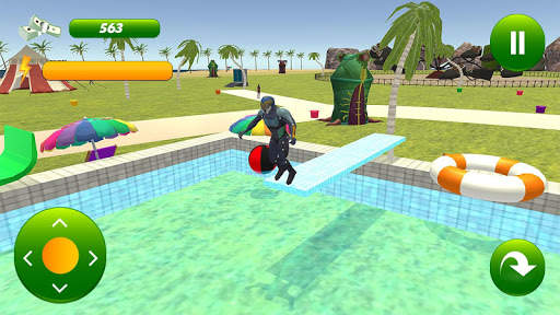 super hero water slide uphill  screenshot 3