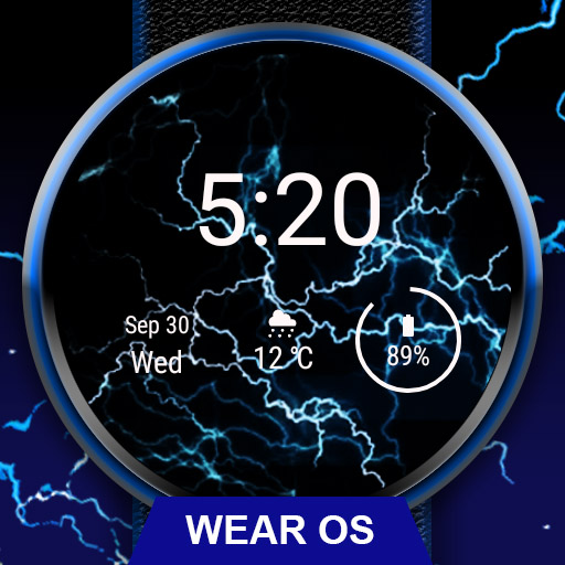 Electric Energy Watch Face - Wear OS Smartwatch иконка