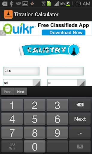 Titration Calculator screenshot 3