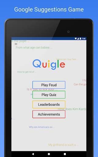 Quigle - Google Feud   Quiz screenshot 5