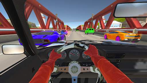 Real Highway Car Racing Games screenshot 2