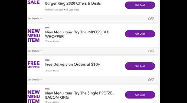 Burger King Coupons Deals screenshot 2