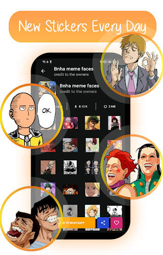 Anime Stickers For WhatsApp screenshot 1