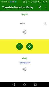 Translate Nepali to Malay 3 تصوير الشاشة