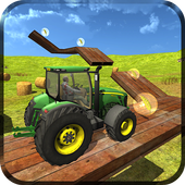 Tracteur paysan jeu icon