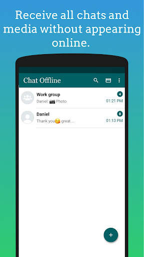 Chat Offline, Hidden Online screenshot 1