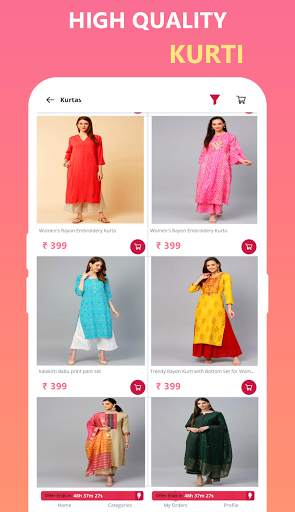 Kurtis online shopping app - Anarkali kurtis screenshot 1
