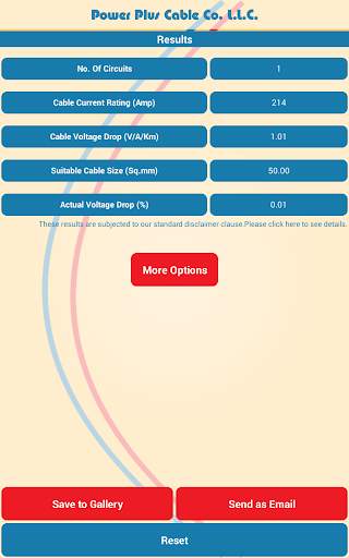Cable Size Calculator screenshot 6