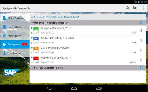 SAP Mobile Documents screenshot 10