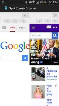 Split Screen Web Browser screenshot 1