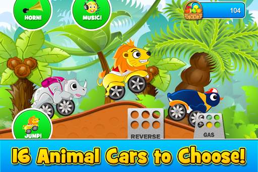 Animal Cars Kids Racing Game screenshot 2