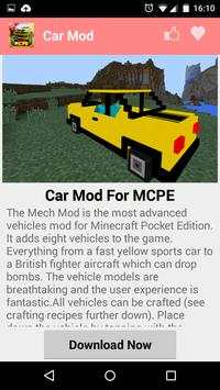 Mobil MOD Untuk MCPE! screenshot 2
