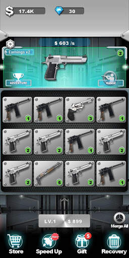 Idle Gun Tycoon - Merge Shooting Games screenshot 1