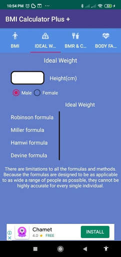 BMI Calculator    free screenshot 3