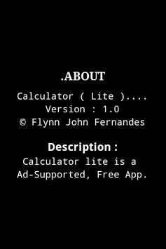 Calculator LITE screenshot 2