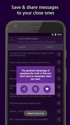 Status and Messages for Whats app and facebook screenshot 3