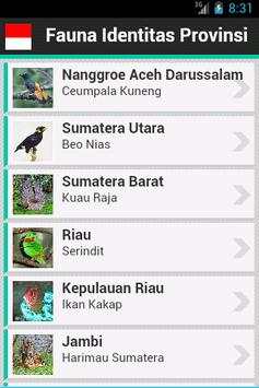 Fauna Provinsi Indonesia screenshot 1