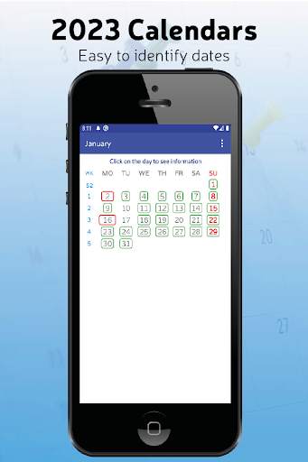 Calendars 2023 with holidays screenshot 4