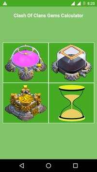 Gems Calculator Clash of Clans screenshot 1