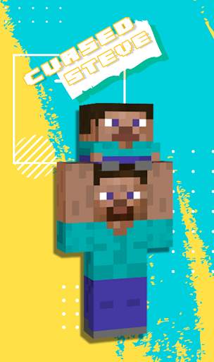 Cursed Steve Skin For Minecraft screenshot 2