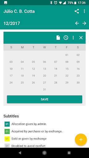 Schedule App screenshot 2