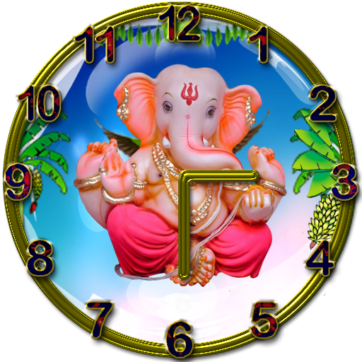 Ganesh Clock  live wallpaper icon