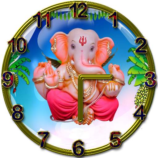 Ganesh Clock  live wallpaper screenshot 2