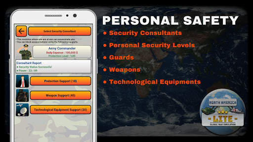 Global War Simulation - North America LITE screenshot 7