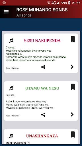 ROSE MUHANDO GOSPEL SONGS & LYRICS screenshot 1
