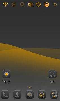 Deep Yellow Launcher Theme screenshot 2