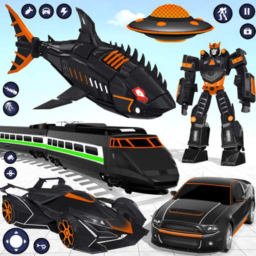 Shark Robot Car Transform Game 112