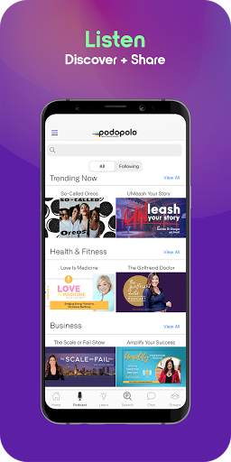 Podopolo – Podcast Player & Social Podcasting App screenshot 3