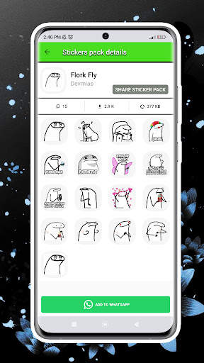 Flork Stickers for whatsapp screenshot 7