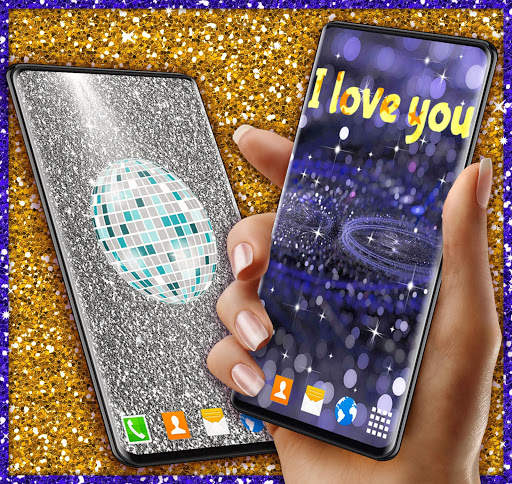 Sparkle Live Wallpaper ❤️ Gold Glitter Wallpapers screenshot 5