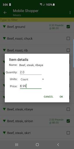 Mobile Shopper - Shopping List, Free, Fast, Small screenshot 4