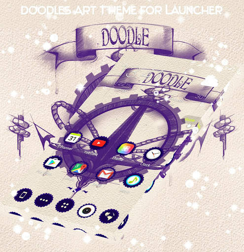 Doodles Art Theme for Launcher screenshot 2