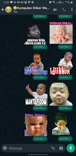 Kumpulan Stiker WA Lucu screenshot 4