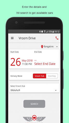 Vroom Self Drive Car Rentals screenshot 1